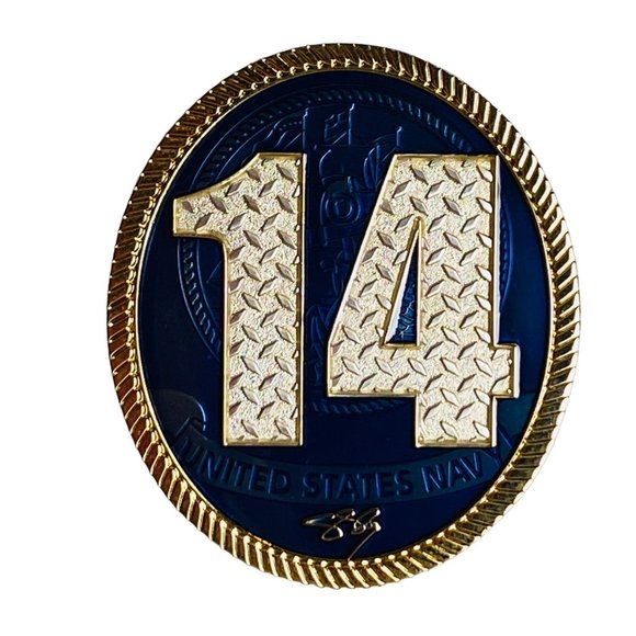 MCPON 14 Master Chief Petty Officer of the Navy Challenge Coin Giordano Rare - Picture 4 of 4